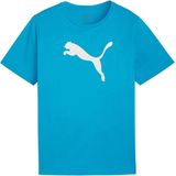 Sportshirt - Lichtblauw - Wit - 100% Katoen (Minimaal 30% Gerecycled)