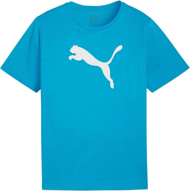 Sportshirt - Lichtblauw - Wit - 100% Katoen (Minimaal 30% Gerecycled)