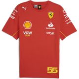 Puma - Sf Sainz - T-shirt - Rood - Korte Mouwen