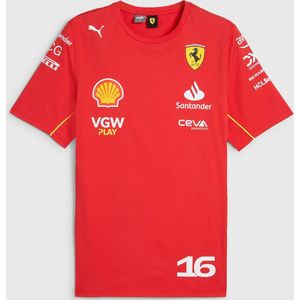 PUMA - Scuderia Ferrari T-shirt - Snelheid Rood - 100% Katoen