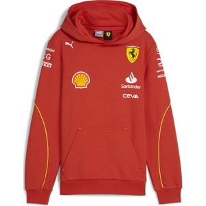 PUMA - Scuderia Ferrari 2024 Team Hoodie - Burnrood - Katoen