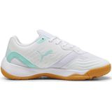 PUMA Unisex Kids Solarflash Iii Jr Indoor Court Schoen, Puma Witte Elektrische Pepermunt, 10