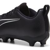 PUMA Ultra 5 Play Fg/Ag Jr Soccer Shoe voor kinderen, uniseks, Puma Black Puma White, 38.5 EU