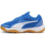 PUMA - Solarflash III - Indoor Sportschoenen - Blauw/Wit - Bovenwerk van gerecycled materiaal