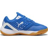PUMA - Solarflash III - Indoor Sportschoenen - Blauw/Wit - Bovenwerk van gerecycled materiaal