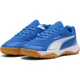 PUMA - Solarflash III - Indoor Sportschoenen - Blauw/Wit - Bovenwerk van gerecycled materiaal