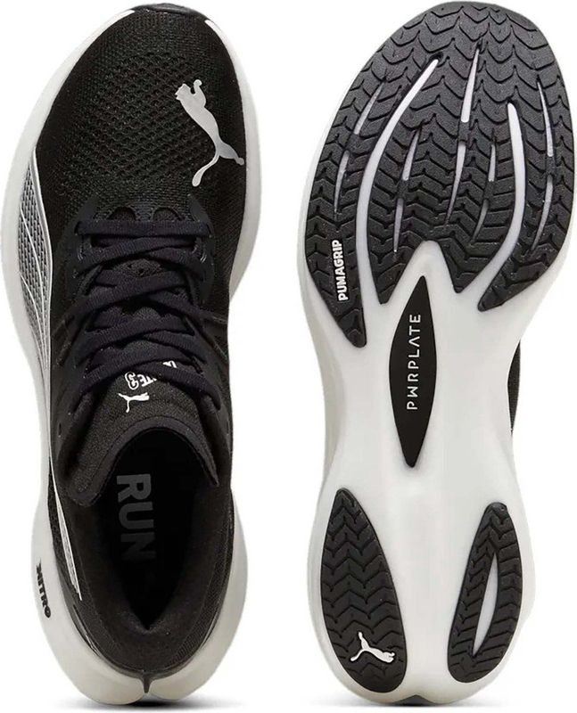 PUMA Deviate NITRO™ 3 hardloopschoenen voor Heren, Zwart/Wit, Maat 39