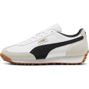 PUMA - Easy Rider Sneakers - Zwart/Wit - Leren Bovenkant