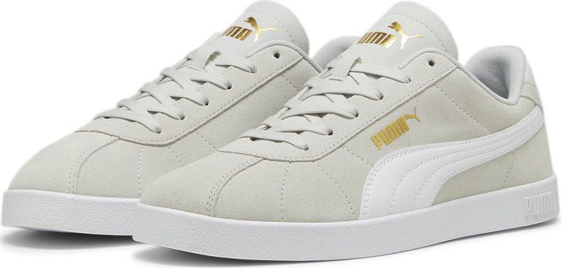 PUMA - Club II - Sneakers - Glacial Gray - Wit - Goud