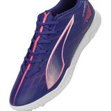 PUMA - Ultra 5 Play Tt - Voetbalschoenen - Lapis Lazuli - Wit - Zonsondergang Glow