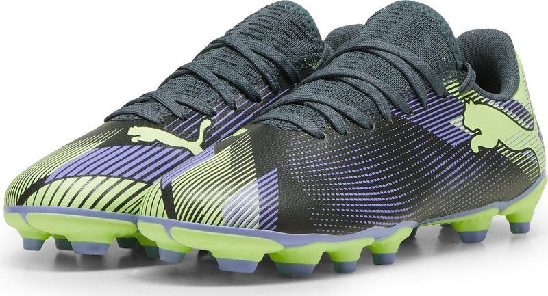 PUMA - Future 7 - Voetbalschoenen - Grijs Paars Groen Wit - Synthetisch