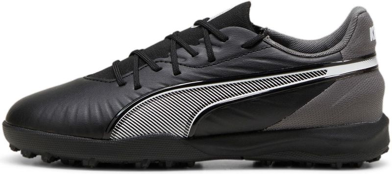 PUMA KING MATCH TT voetbalschoenen, Zwart/Grijs/Wit, Maat 28