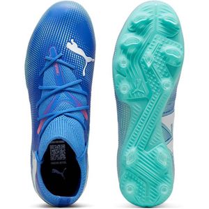 PUMA Future 7 Match Fg/Ag Wn's voetbalschoenen voor dames, Bluemazing PUMA elektrische pepermunt wit