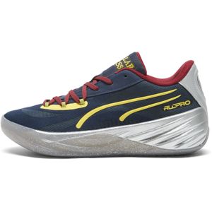 PUMA - All-Pro NITRO? Polar Express - Basketbalschoenen - Blauw/Rood/Goud - Mesh/Synthetisch