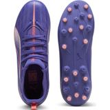 PUMA Ultra 5 Match Mg Jr voetbalschoen voor kinderen, uniseks, Lapis Lazuli PUMA White Sunset Glow, 28 EU