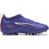 PUMA Ultra 5 Match Mg Jr voetbalschoen voor kinderen, uniseks, Lapis Lazuli PUMA White Sunset Glow, 28 EU