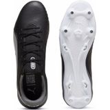 PUMA - King Match Mxsg - Voetbalschoenen - Zwart - Wit - Donkergrijs