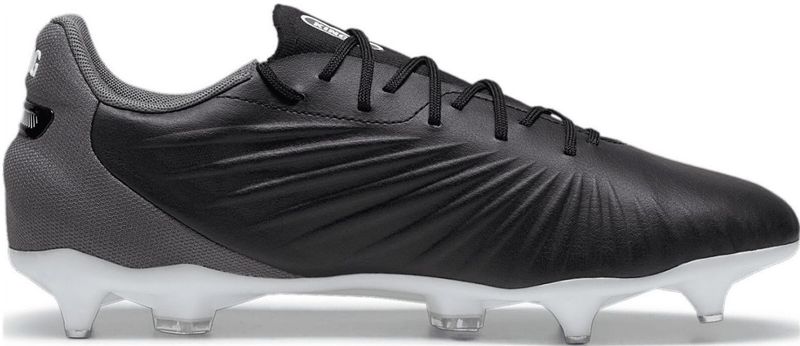 PUMA - King Match Mxsg - Voetbalschoenen - Zwart - Wit - Donkergrijs