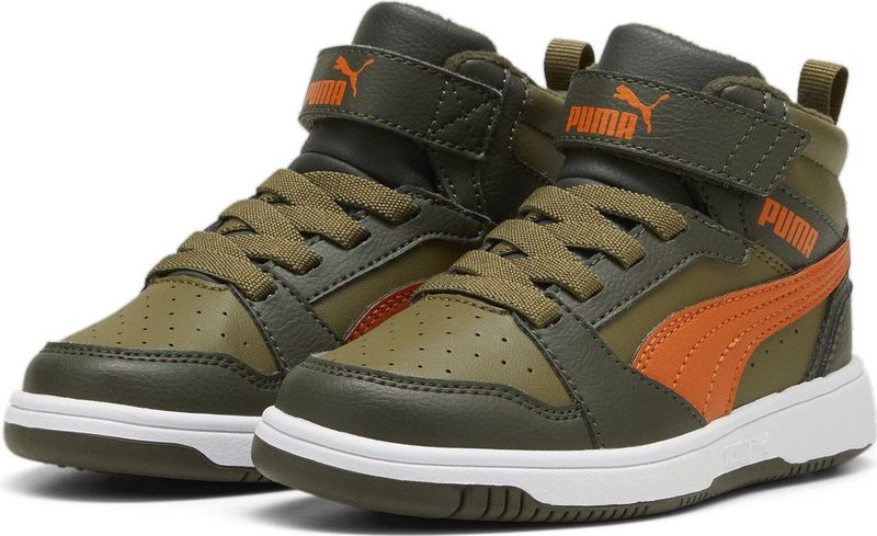 PUMA Rebound V6 Mid WTR AC+ PS Sneakers - Dark Olive-Maple Syrup-Synthetisch