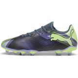 PUMA - Future 7 Play - Voetbalschoenen - Grijs Paars Groen Wit - Synthetisch