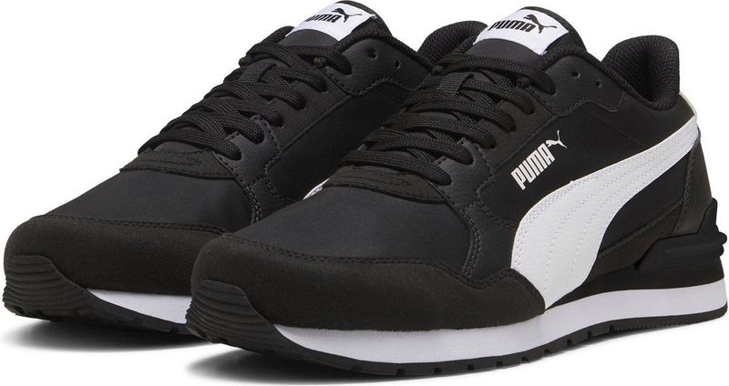 PUMA - ST Runner v4 - Sneakers - Puma Black-Puma White - Suède en Nylon
