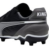 PUMA - King Match Voetbalschoenen - Zwart Wit Grijs - Kunstgras