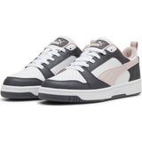 PUMA Rebound v6 Low Unisex Sneakers - Strong Gray-Mauve Mist-PUMA White