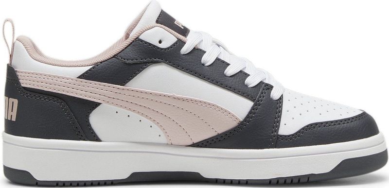 PUMA Rebound v6 Low Unisex Sneakers - Strong Gray-Mauve Mist-PUMA White