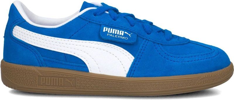 PUMA - Palermo Sneakers - Blauw/Wit - Leer - Klassieke Gomzool