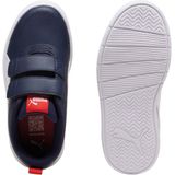 Sneakers - Courtflex V3 - Imitatieleer - Profielzolen - Velcro Sluiting