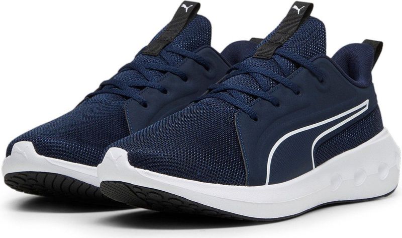 PUMA - SOFTRIDE Carson - Hardloopschoenen - Blauw/Zwart/Wit - Gerecycled Materiaal