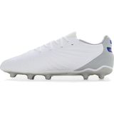 PUMA Unisex Kid's King Match Fg/Ag Jr voetbalschoen, Puma Wit Bluemazing Flat Licht Grijs, 28 EU