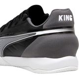 PUMA - King Match - Zaalvoetbalschoenen - Zwart Wit Grijs