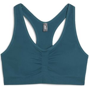 Sportbustier 4KEEP SHAPLUX SS PUMA. Nylon/polyamide materiaal. Maten L. Groen kleur