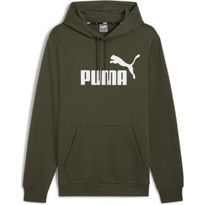 PUMA ESS Big Logo Hoodie FL () Heren Trui - Dark Olive