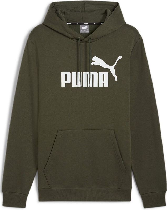 PUMA ESS Big Logo Hoodie FL () Heren Trui - Dark Olive