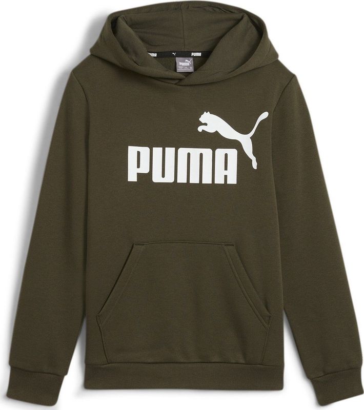 Hoodie - Donkergroen - Katoen en Polyester - Regular Fit met Capuchon