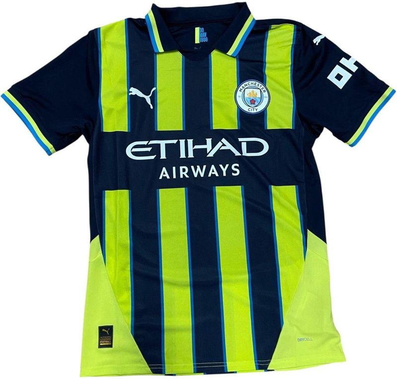 PUMA - Manchester City 24/25 Uitshirt - Blauw/Geel - Sportshirt