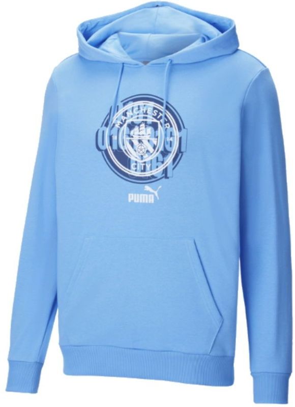 PUMA - Manchester City Hoodie - Lichtblauw - Katoen