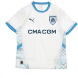 Puma - OM 2024/25 - Thuisshirt - Wit/Blauw - Ademend en Ergonomisch Ontwerp