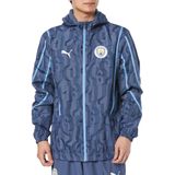 PUMA Manchester City Pre-Match Anthem Jack - Donkerblauw Lichtblauw - 100% Gerecycled Polyester