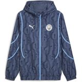 PUMA Manchester City Pre-Match Anthem Jack - Donkerblauw Lichtblauw - 100% Gerecycled Polyester
