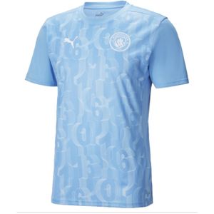 Puma Heren Manchester City Prematch Shirt 2024 2025 - Blauw