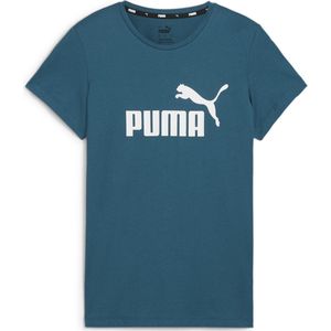 PUMA ESS Logo Tee (s) Dames T-shirt - Cold Green