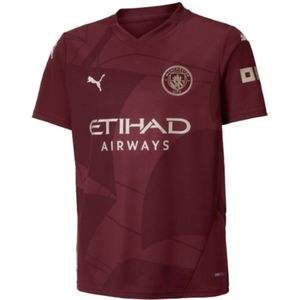 PUMA Manchester City 3e Shirt 2024-2025 Kids - Blauw - 100% Gerecycled Polyester
