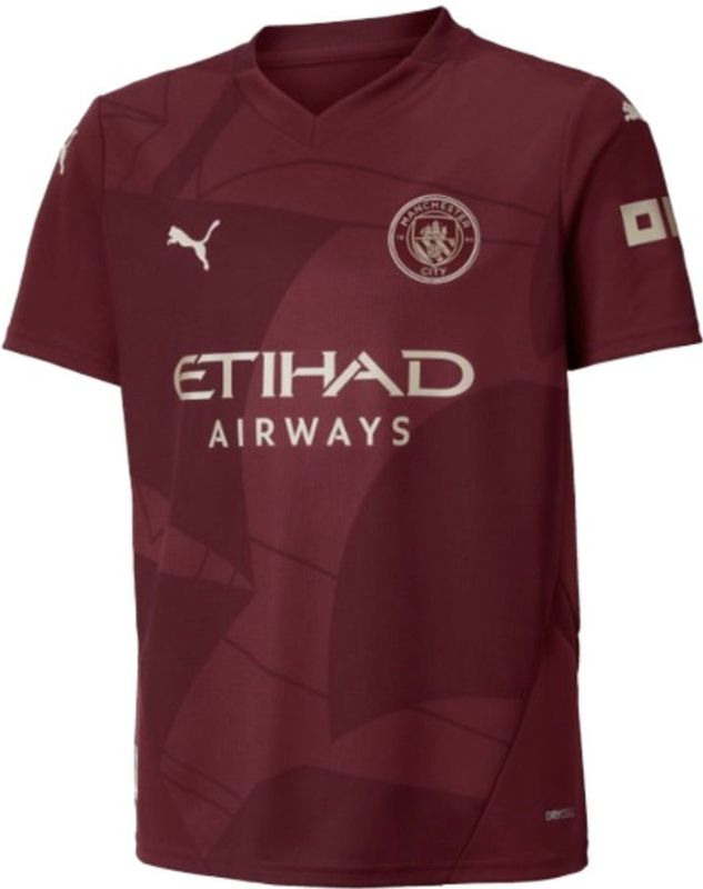 PUMA Manchester City 3e Shirt 2024-2025 Kids - Blauw - 100% Gerecycled Polyester