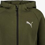 Puma Evostripe kinder sweatvest donkergroen