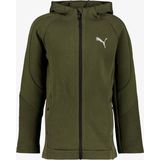 Puma Evostripe kinder sweatvest donkergroen