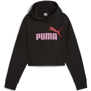 PUMA Ess Logo Cropped Hoodie G Sweat voor meisjes, 104