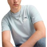 PUMA - T-shirt - Lichtblauw - Katoen